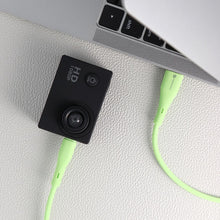 Заредете изображение във визуализатора на галерията – FORCELL F-ENERGY C341 cable USB A to Micro USB QC3.0 2,4A 18W Silicone 1 m green
