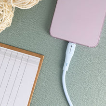 Заредете изображение във визуализатора на галерията – FORCELL F-ENERGY C342 cable USB A to Type C QC4.0 3A 66W Silicone 1 m blue
