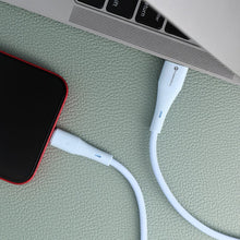 Заредете изображение във визуализатора на галерията – FORCELL F-ENERGY C343 cable USB A to Lightning 2,4A 12W Silicone 1 m blue
