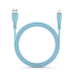Силиконов кабел USB A към Lightning Forcell F-Energy 2,4A 12W 1 m C343 - син