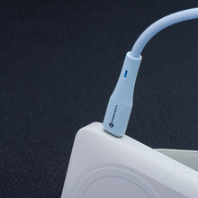 Заредете изображение във визуализатора на галерията – FORCELL F-ENERGY C341 cable USB A to Micro USB QC3.0 2,4A 18W Silicone 1 m blue
