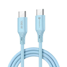 Заредете изображение във визуализатора на галерията – FORCELL F-ENERGY C341 cable USB A to Micro USB QC3.0 2,4A 18W Silicone 1 m blue
