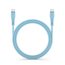 Заредете изображение във визуализатора на галерията – FORCELL F-ENERGY C341 cable USB A to Micro USB QC3.0 2,4A 18W Silicone 1 m blue
