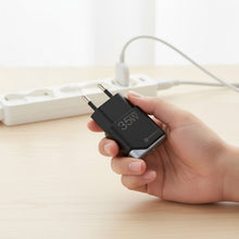 Заредете изображение във визуализатора на галерията – FORCELL F-ENERGY GaN III B135101-E Ultra Slim travel charger 1 x Type C + USB A PD QC4.0 3A 35W black
