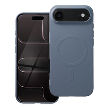 Заредете изображение във визуализатора на галерията – Гръб SILICONE MAG COVER с отвор за логото съвместим с MagSafe за IPHONE 17 Air light син
