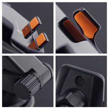 Заредете изображение във визуализатора на галерията – Forcell F-GRIP HS6 car holder with wireless charger with glass and air vent mount black
