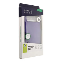 Заредете изображение във визуализатора на галерията – ROAR case RAINBOW BUMPER compatible with MagSafe for IPHONE 17 Pro purple
