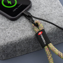 Заредете изображение във визуализатора на галерията – FORCELL F-DESIGN R10X40 wrist phone lanyard with adjustable length (max 20cm in the loop) green pink purple
