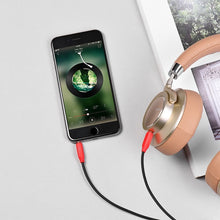 Заредете изображение във визуализатора на галерията – Hoco кабел аудио жак 3,5mm upa11 черен
