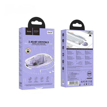 Заредете изображение във визуализатора на галерията – HOCO computer wireless mouse 2,4G 1600 dpi GM29 romantic purple
