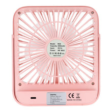 Заредете изображение във визуализатора на галерията – Desk fan with adjustable stand W30 pink
