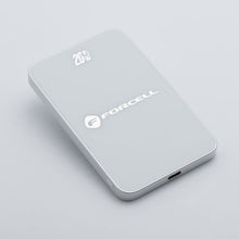 Заредете изображение във визуализатора на галерията – FORCELL F-ENERGY F5K8 Super Slim powerbank compatible with MagSafe PD3.0 QC4.0 15W 5000 mAh white

