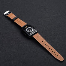 Заредете изображение във визуализатора на галерията – FORCELL F-DESIGN FA20 eco leather strap for APPLE Watch 38 / 40 / 41 mm black
