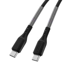 Заредете изображение във визуализатора на галерията – Cable USB C to USB C Forcell F-Energy QC4.0 PD 5A 240W Carbon 1 m CB-05C black
