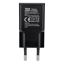 Заредете изображение във визуализатора на галерията – Travel charger Blue Star Slim GaN 1x Type C PD QC4.0 3A 20W black
