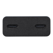 Заредете изображение във визуализатора на галерията – Travel charger Blue Star Slim GaN 2x Type C PD QC4.0 3A 30W black
