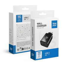Заредете изображение във визуализатора на галерията – BLUE STAR travel charger Type C PD QC4.0 3A 35W TFB-TC-35WPD black

