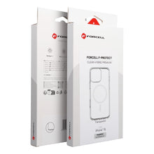 Заредете изображение във визуализатора на галерията – Case for iPhone 15 Forcell F-Protect Clear Hybrid Premium compatible with Magsafe transparent
