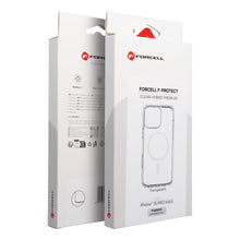 Заредете изображение във визуализатора на галерията – Case for iPhone 15 PRO MAX Forcell F-Protect Clear Hybrid Premium compatible with Magsafe clear
