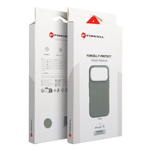 Заредете изображение във визуализатора на галерията – Case for iPhone 15 Forcell F-Protect Frame Premium compatible with Magsafe gray
