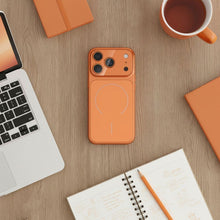 Заредете изображение във визуализатора на галерията – Гръб MAKE 17 (визия iPhone 17) съвместим с MagSafe за IPHONE 16 Pro cosmic оранжев
