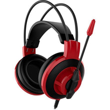 Заредете изображение във визуализатора на галерията – Wire gaming headphones Jack 3,5 mm MSI DS501 red
