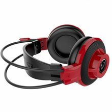 Заредете изображение във визуализатора на галерията – Wire gaming headphones Jack 3,5 mm MSI DS501 red
