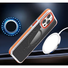 Заредете изображение във визуализатора на галерията – Гръб FIBER съвместим с MagSafe за SAMSUNG S26 оранжев
