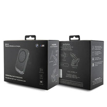 Заредете изображение във визуализатора на галерията – Car phone holder induction BMW compatible with MagSafe 15W for windshield / dashboard / air vent M Edition BMMWCCMPGPK black
