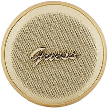 Заредете изображение във визуализатора на галерията – Guess Magnetic Script Metal Bluetooth speaker - gold

