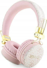 Заредете изображение във визуализатора на галерията – Wireless headphones Guess Metal Logo GUBH704GEMP pink
