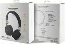 Заредете изображение във визуализатора на галерията – Wireless headphones Guess Metal Logo GUBH704GEMK black
