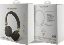 Заредете изображение във визуализатора на галерията – Original Bluetooth Headphones GUESS 4G Metal Logo GUBH704GEMW brown

