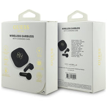 Заредете изображение във визуализатора на галерията – Wireless earphones TWS Guess 4G Metal Logo black
