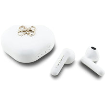 Заредете изображение във визуализатора на галерията – Wireless earphones TWS Guess 4G Metal Logo white
