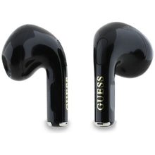 Заредете изображение във визуализатора на галерията – Wireless earphones TWS Guess Effect Printed Classic Logo &amp; Charm black
