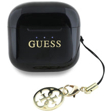 Заредете изображение във визуализатора на галерията – Wireless earphones TWS Guess Effect Printed Classic Logo &amp; Charm black
