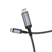 Заредете изображение във визуализатора на галерията – Screen mirroring cable USB C to HDMI Hoco 4K 30Hz 1,8 m UA43 metal gray
