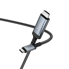 Заредете изображение във визуализатора на галерията – Screen mirroring cable USB C to HDMI Hoco 4K 30Hz 1,8 m UA43 metal gray
