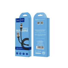 Заредете изображение във визуализатора на галерията – Кабел Hoco USB A to Type-C 2A X26 1 m черен златист
