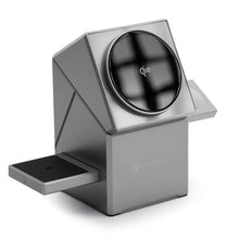 Заредете изображение във визуализатора на галерията – Wireless charger Forcell F-Energy 3in1 Rotation Cube Qi2 compatible with MagSafe (F-06) silver
