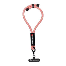 Заредете изображение във визуализатора на галерията – FORCELL F-DESIGN R10X40 wrist phone lanyard with adjustable length (max 20cm in the loop) pink white
