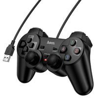 Заредете изображение във визуализатора на галерията – Wire gamepad Hoco for PC Fast Link GA3 black
