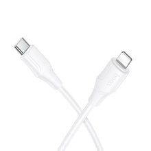 Заредете изображение във визуализатора на галерията – Silicone Cable USB A to Lightning Hoco 27W 1 m X124 white
