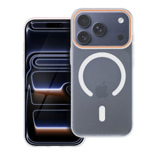 Заредете изображение във визуализатора на галерията – Case GO ORANGE compatible with MagSafe for IPHONE 17 Pro transparent
