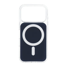 Заредете изображение във визуализатора на галерията – CLEAR FUSION MAG COVER Case compatible with MagSafe for IPHONE 15 Pro navy blue
