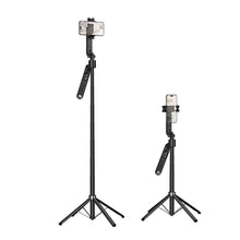 Заредете изображение във визуализатора на галерията – Selfie stick Hoco tripod with remote control 360 degree with auto face tracking K32 black
