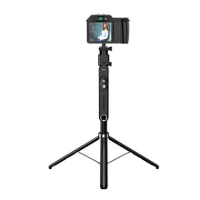 Заредете изображение във визуализатора на галерията – Selfie stick Hoco tripod with remote control 360 degree with auto face tracking K32 black
