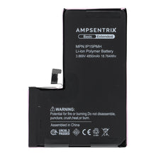 Заредете изображение във визуализатора на галерията – AmpSentrix Basic battery for iPhone 15 Pro Max (high capacity)
