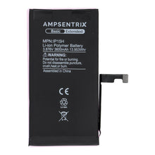 Заредете изображение във визуализатора на галерията – AmpSentrix Basic battery for iPhone 15 (high capacity)
